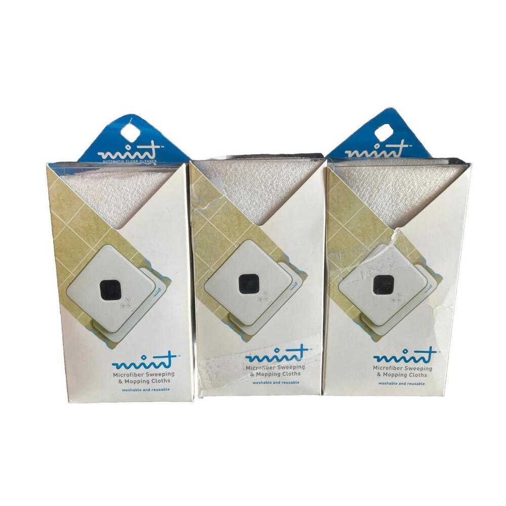 Mint Microfiber Cloths, lot of 3 for iRobot Braava and Mint